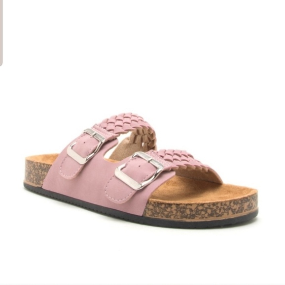 🔥 Desert Rose Faux Suede Slides - Picture 2 of 6